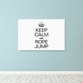 CALM UND ROPE-JUMP behalten Leinwanddruck (Insitu (Holzboden))