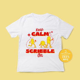 Calm und Scribble auf Unisex-T - Shirt behalten