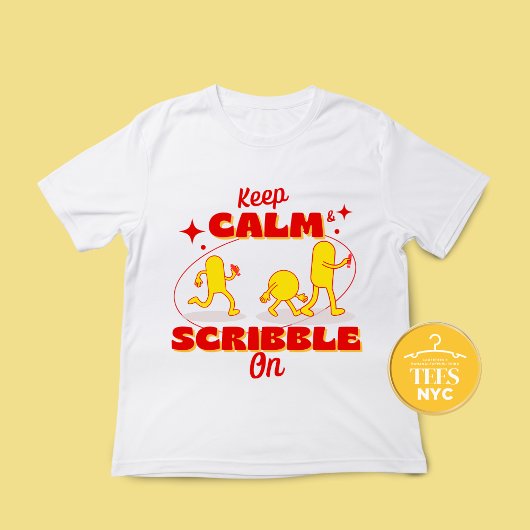 Calm und Scribble auf Unisex-T - Shirt behalten