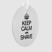 CALM UND SHAVE behalten Ornament (Vorderseite)