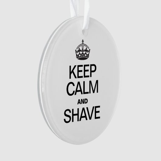 CALM UND SHAVE behalten Ornament (Vorderseite)