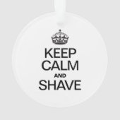 CALM UND SHAVE behalten Ornament (Rückseite)