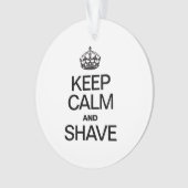 CALM UND SHAVE behalten Ornament (Vorderseite)