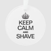 CALM UND SHAVE behalten Ornament (Vorderseite)