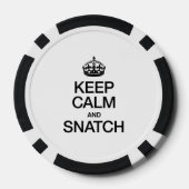 CALM UND SNATCH behalten Pokerchips (Rückseite)