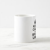 CALM UND SPEAK LATIN behalten Kaffeetasse (Mittel)