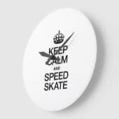 CALM- UND SPEED-SKATE behalten Große Wanduhr (Winkel)