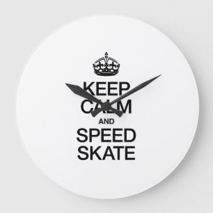 CALM- UND SPEED-SKATE behalten Große Wanduhr