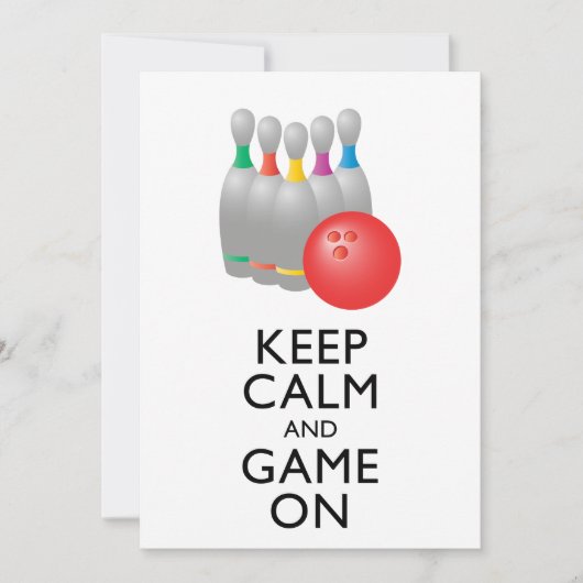 CALM UND SPIEL behalten - Bowling (Vorderseite)