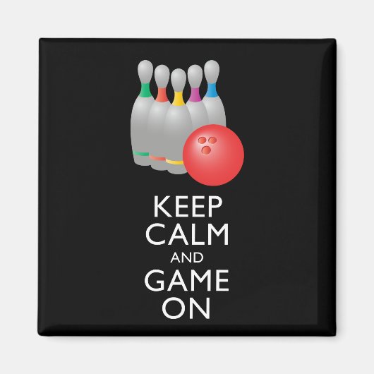 CALM UND SPIEL behalten - Bowling Magnet (Vorne)