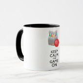 CALM UND SPIEL behalten - Bowling Tasse (Vorderseite Links)