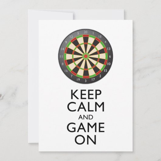 CALM UND SPIEL behalten - Dart Board (Vorderseite)
