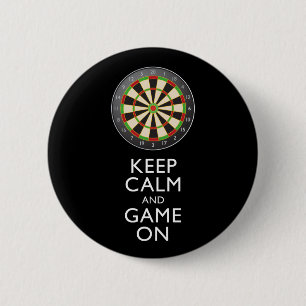 CALM UND SPIEL behalten - Dart Board Button