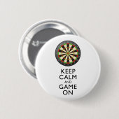CALM UND SPIEL behalten - Dart Board Button (Vorne & Hinten)