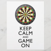 CALM UND SPIEL behalten - Dart Board Flyer (Vorne)