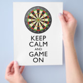 CALM UND SPIEL behalten - Dart Board Flyer (Hand)