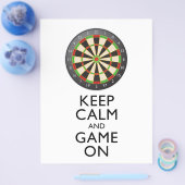 CALM UND SPIEL behalten - Dart Board Flyer (Einzeln)