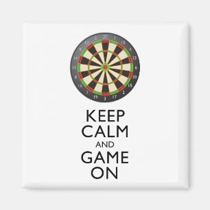 CALM UND SPIEL behalten - Dart Board Magnet