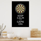 CALM UND SPIEL behalten - Dart Board Poster (Küche)