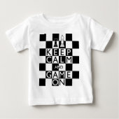 CALM UND SPIEL behalten - Schach Baby T-shirt (Vorderseite)