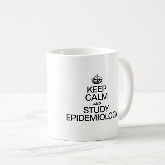CALM UND STUDIENEPIDEMIOLOGIE behalten Kaffeetasse (VorderseiteRechts)