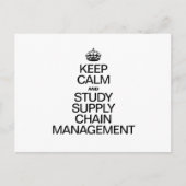 CALM- UND STUDIENVERSORGUNGSKETTENMANAGEMENT behal Postkarte (Vorderseite)