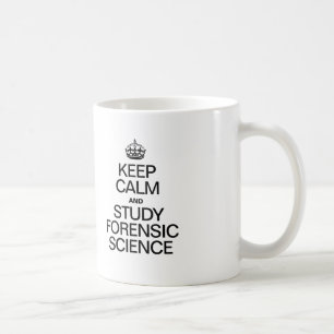 CALM UND STUDIEREN IN DER WISSENSCHAFT behalten Kaffeetasse