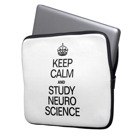 CALM UND STUDIERUNG DER NEURO-WISSENSCHAFT behalte Laptopschutzhülle (Vorderseite Links)