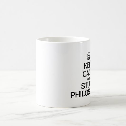 CALM UND STUDY PHILOSOPHIE behalten Kaffeetasse (Mittel)
