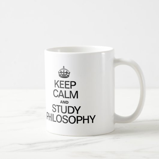 CALM UND STUDY PHILOSOPHIE behalten Kaffeetasse (Rechts)