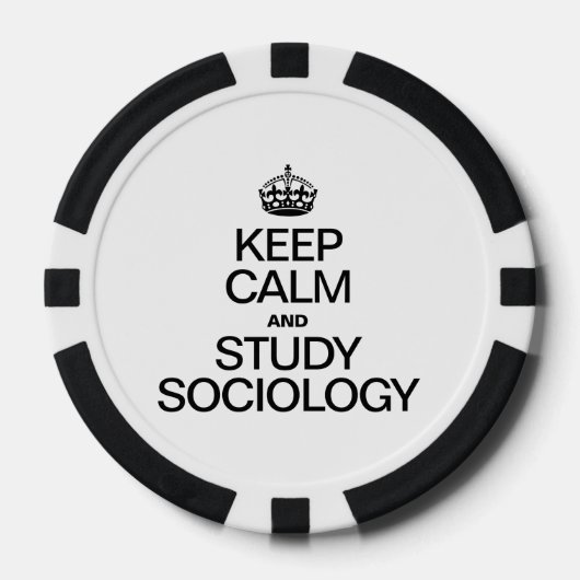 CALM UND STUDY SOCIOLOGIE behalten Pokerchips (Vorderseite)