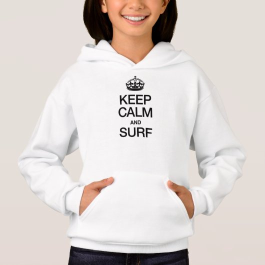 CALM UND SURF behalten Hoodie (Vorderseite)