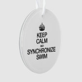 CALM UND SYNCHRONIZE SWIM behalten Ornament (Vorderseite)