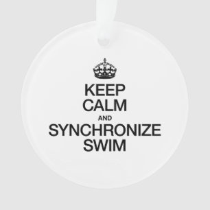 CALM UND SYNCHRONIZE SWIM behalten Ornament