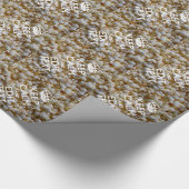 CALM UND Text auf Popcorn behalten Geschenkpapier (Ecke)