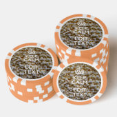 CALM UND Text auf Popcorn behalten Pokerchips (Stapel)