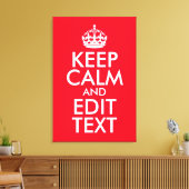 Calm und Text bearbeiten behalten Leinwanddruck (Insitu (Wohnzimmer))