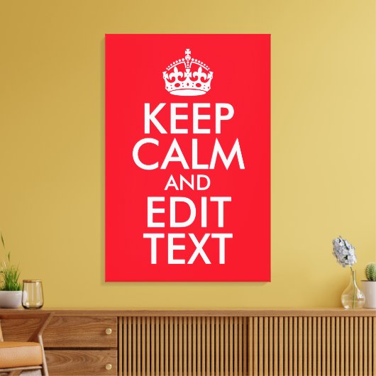 Calm und Text bearbeiten behalten Leinwanddruck (Insitu (Wohnzimmer))