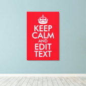 Calm und Text bearbeiten behalten Leinwanddruck (Insitu (Holzboden))