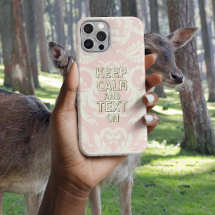 CALM UND Text behalten, aquamarine Farbe iPhone 16 Pro Max Hülle