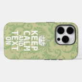 CALM UND Text behalten, aquamarine Farbe Case-Mate iPhone Hülle (Rückseite (Horizontal))