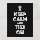 Calm und Tiki behalten Postkarte (Vorderseite)