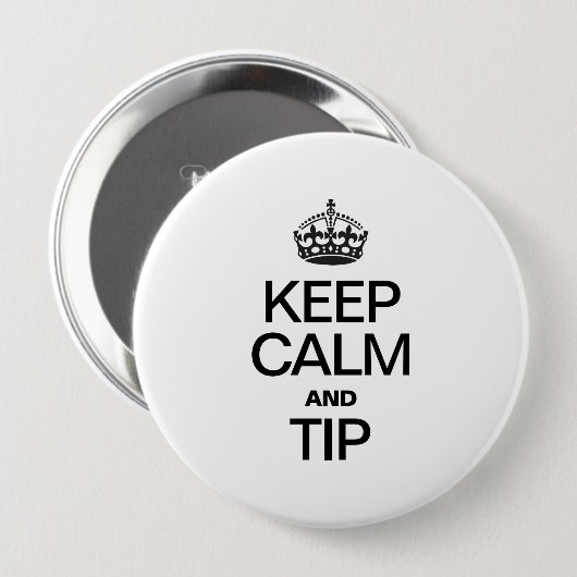 CALM UND TIPP behalten Button (Vorne & Hinten)