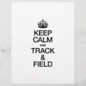 CALM UND TRACK UND FELD behalten Flyer (Vorne)