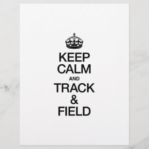 CALM UND TRACK UND FELD behalten Flyer