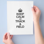 CALM UND TRACK UND FELD behalten Flyer (Hand)
