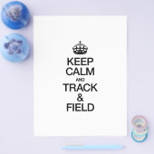 CALM UND TRACK UND FELD behalten Flyer (Einzeln)