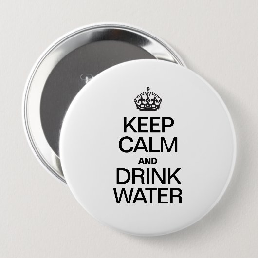 CALM UND TRINKWASSER behalten Button (Vorne & Hinten)