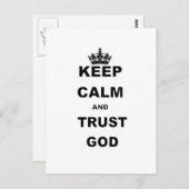 CALM UND TRUST GOD.pnng behalten Postkarte (Vorne/Hinten)