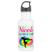 CALM- UND TUMBLE GYMNASTICS-DESIGN behalten Edelstahlflasche (Vorderseite)